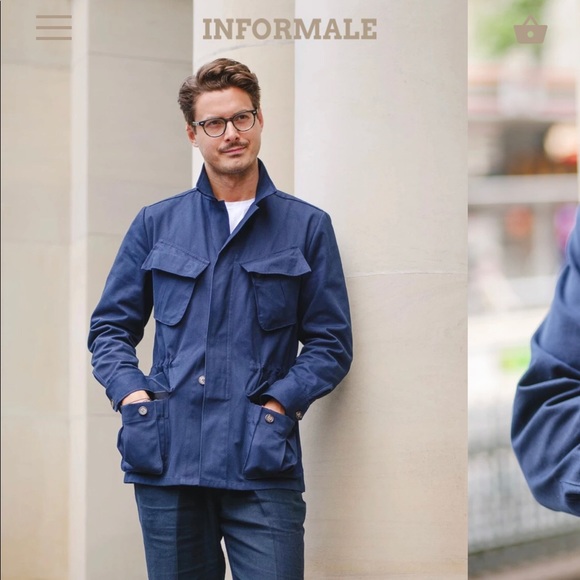 *NEW with tags* Informale jungle jacket navy XS - Picture 2 of 12